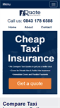 Mobile Screenshot of iquotetaxiinsurance.co.uk