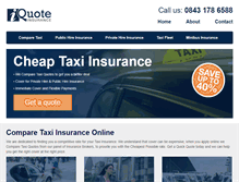Tablet Screenshot of iquotetaxiinsurance.co.uk